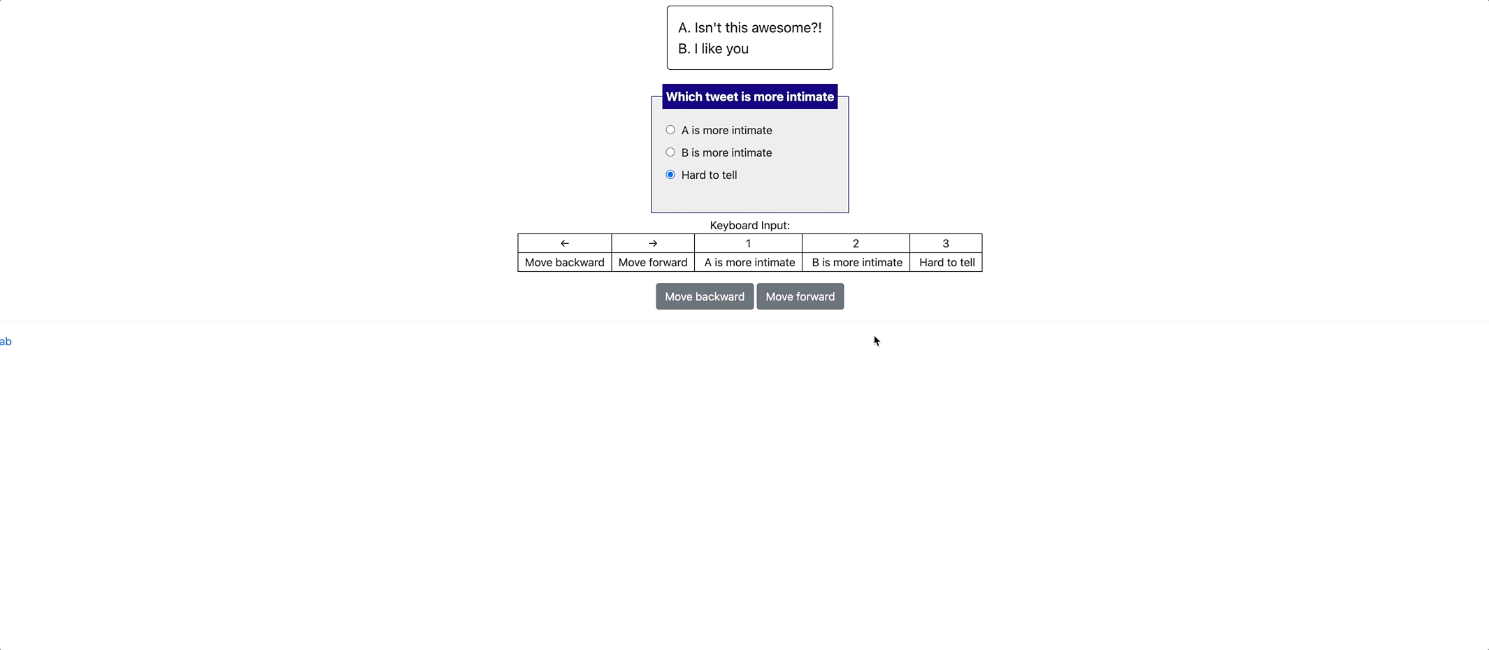 Post-study questions example